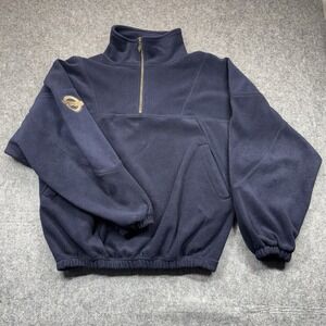 Vtg SID American Golf Collection Fleece 1/4 Zip Pullover Mens M Grand Geneva Res